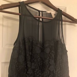 BCBGeneration black sheer lace dress